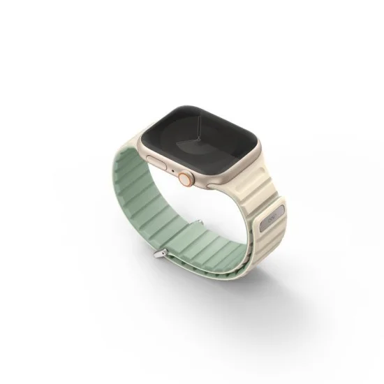 Uniq Revix Evo Reversible Magnetic Apple Watch Strap 41/40/38Mm - Soft Mint (Soft Mint/Beige)